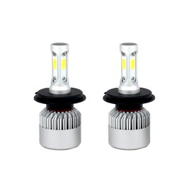e - autofun - 12 V Dedicated LED Headlights, America Bridge Lux COB Chip x3, 35W x 2 4,000 Lm x2, Set of 2