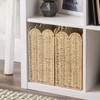 Paper Rope Magazine Holder with Scalloped Edge – Handwoven Floor