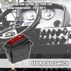 X AUTOHAUX Interior AC 250V/20A LED Rocker Switch On-Off 3