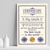 RED OCEAN Novelty Gift For Uncle Print Funny Humour Uncle