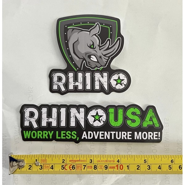 Unbranded 2 RHINO STRAPS decals stickers offroad overland trails adventure
