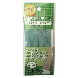 Alacor Hem Tape, Regular Type, 0.9 inches (23 mm) x 4.9 ft (1.2 m), 08 Earth