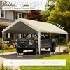 12'x20' Carport Replacement Canopy Cover,Waterproof & UV (Only Top Cover)