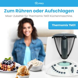 DL-pro Butterfly Mixing Attachment for Thermomix TM31 Food-Safe, BPA-Free, Dishwasher Safe - Premium Vorwerk Accessories