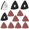 4 pieces multi-tool sanding plate, 80 mm, triangle sanding plate,