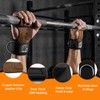 Padded Lifting Straps with Detachable Leather Palm Grips