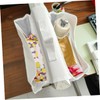 WOONEKY Bath Toy Organizer Saddle Shape Mesh Bag Wide Opening
