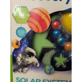 Discovery Solar System Model Kit Bonus Poster Glow In The Dark Paint & Stars NIB