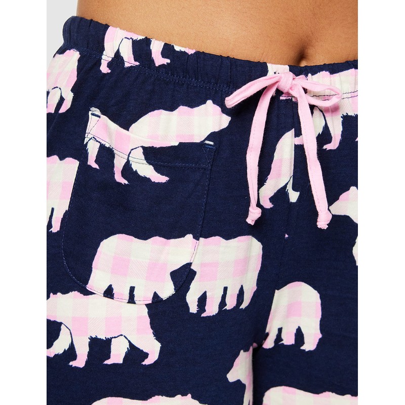 Little Blue House by Hatley Women's Pajama Pants, Pink Plaid