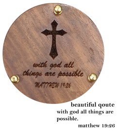 Sohrab Nauticals 1 Minute Hourglass | sandTimer with Natural Sand Color | 5x5x10cm | Sand Timer for Home & Kitchen, Office Table | Hourglass for Gifts with god All Things are Possible (Pack of 1).