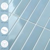 YOFUN 10-Sheet Blue Peel and Stick Backsplash Tiles, Self-Adhesive Waterproof