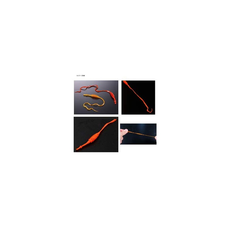 JACKALL F229 Curl Finesse Worm Tie, Super Keimura Squid Pearl