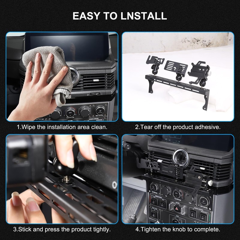 Tumukiw Compatible with INEOS Grenadier 2020-2024 Car Phone Mount and