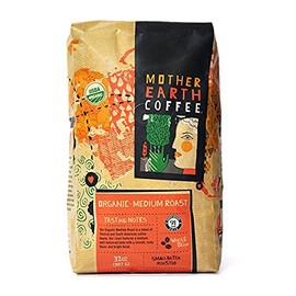 Mother Earth Coffee Organic Medium Roast Blend Whole Bean 32 oz.