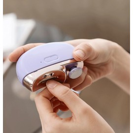 Electric Nail Clippers, Automatic Nail Clippers 2 in 1, Professional Electric Nail Clippers, Ergonomic Electric Nail Clippers, Electric Nail Clippers for (Purple)
