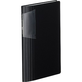 Kokuyo Mei-N136D Novita Slim File Card Holder, 60 Cards, Holds 360 People, Black