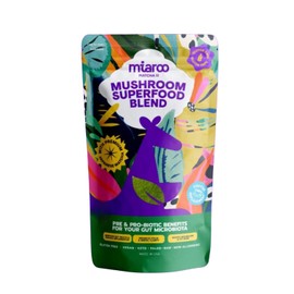 Mushroom Matcha 150g (25 servings, 70mg Caffeine, Zero Sugar) with Lion’s Mane, Cordyceps, Reishi, Chaga | Adaptogenic, Nootropic, Calm Energy, Gut Support & Cognitive Improvement | Miaroo