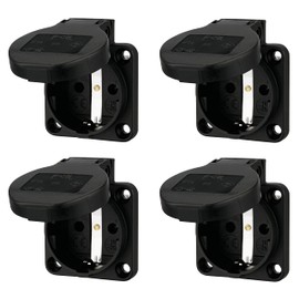 Flush-Mounted Socket IP54 50 x 50 mm Pack of 4