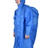 Polyester Folding Outdoor Portable Ultralight Waterproof Sleeve Hooded Raincoat(Blue)