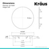 KRAUS CapPro Removable Decorative Drain Cover