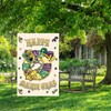 Happy Mardi Gras Garden Flag 12x18 Inch Double Sided, Holiday