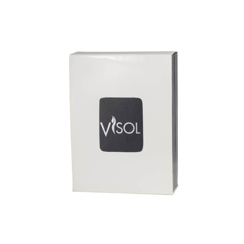 Visol Portofino Satin Chrome Wind-Resistant Torch Flame Lighter