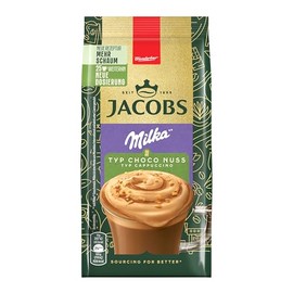 Jacobs Type Cappuccino Choco Nut Milka, Drink Powder with Soluble Bean Coffee, Instant Coffee, for 25 Drinks, 400 g