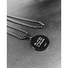 Easyski Black Football Cross Sports Pendant Bible Verse Luke 1:37