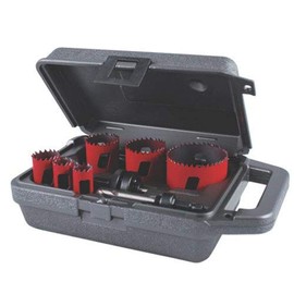 Morse MHS03U, 8 Piece, General Purpose, Bimetal Hole Saw Kit, 1 Kit