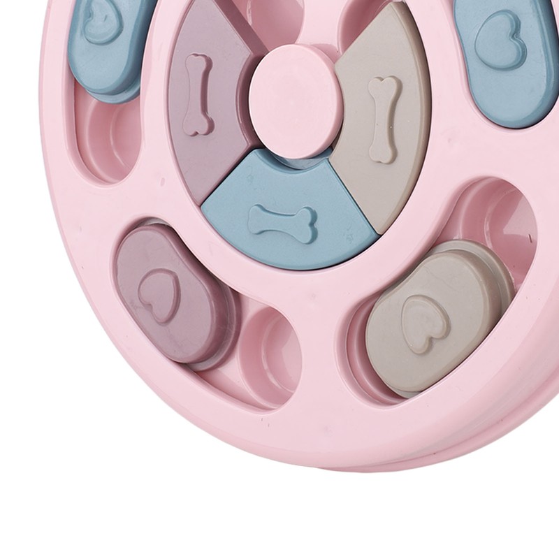 Pet Treat Puzzle Toy Interactive Prevent Slip Round Dog Slow