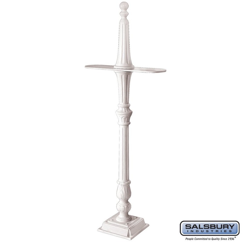 Salsbury Industries 4898WHT Arm Kit Replacement for Classic Mailbox Post,