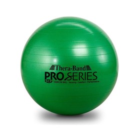 Theraba Exercise Ball 65 cm Diameter for Athletes 5'7" to 6'1" Tall, Slow Deflate Fitness Ball for Improved Posture, Balance, Yoga, Pilates, Core - Color: Green - 65cm