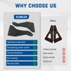 GLOBLED 50 Inch Upper Windshield Light Bar Brackets Curved Led