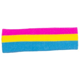 Pansexual Pride Knit Sweatband Headband