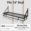 KES 30-Inch Kitchen Pan Pot Rack Wall Mounted Hanging Storage