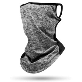 Wild Scene Face Cover, UV Protection, Sun Protection, UPF 50+, Cool, Summer, Sweat Absorbent, Quick Drying, Ear-hook, Men's, Women's, gray