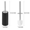 EBTOOLS Cepillo de Inodoro de Acero Inoxidable, Conjunto de Soporte