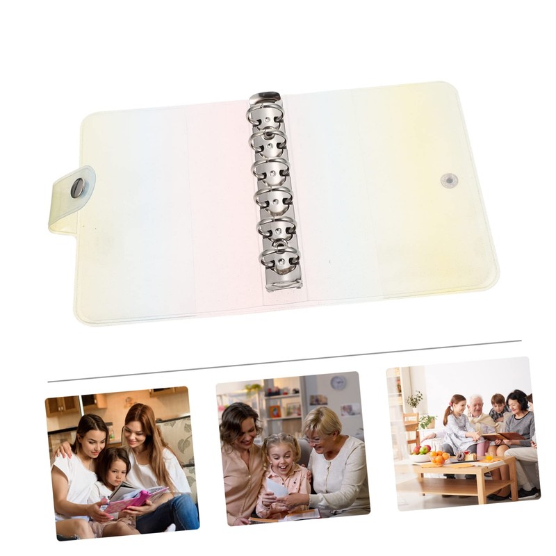 CAXUSD Personal Planner Protector Loose-Leaf Journal Binder 6 Ring Scrapbook