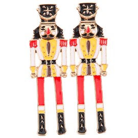 FOMIYES Nutcracker Earrings for Women Lightweight Studs for Birthdays Weddings and Proms Stylish Cartoon Design for Teens and Durable and Comfortable Ear Jewelry
