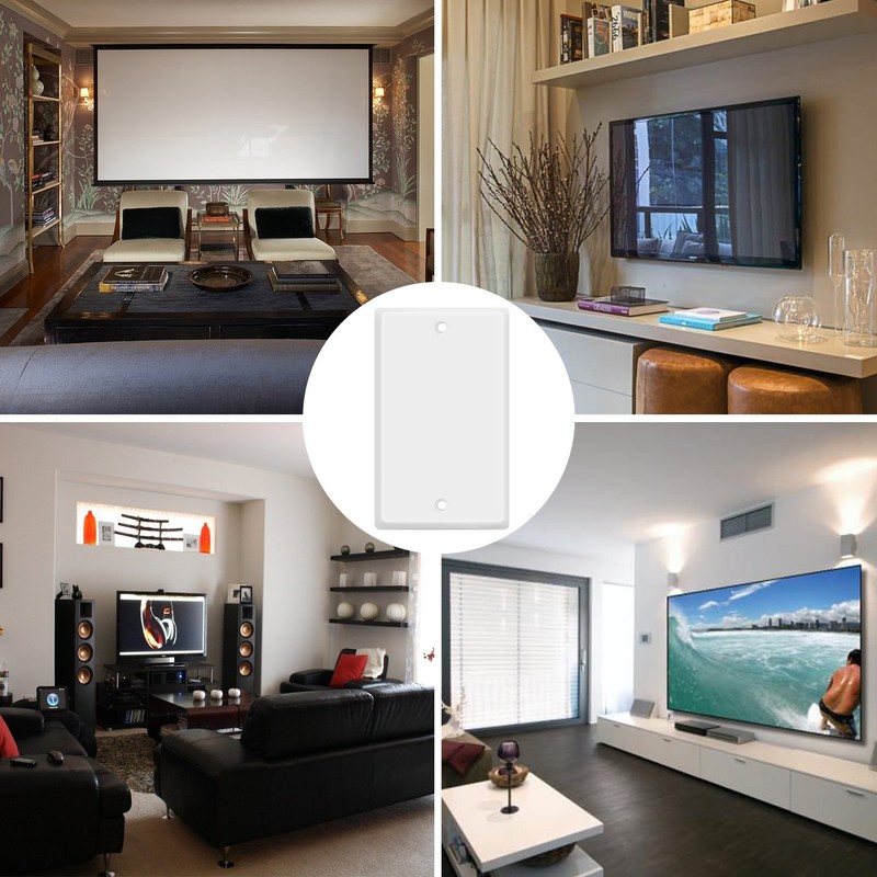 TNP Blank Wall Plate Outlet Cover - Blank Faceplate Socket