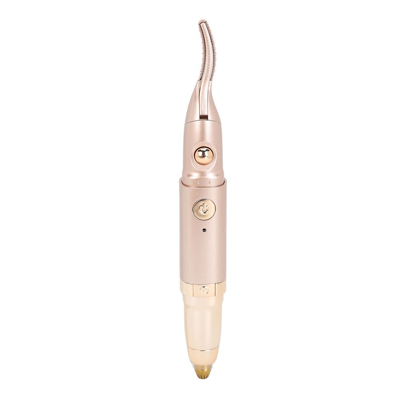 2 in 1 Heated Eyelash Curler Eyebrow Hair Remover Double