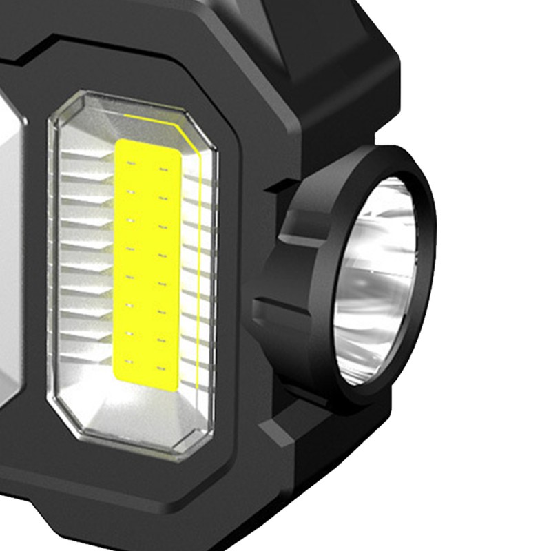 Solar Outdoor Flashlight Portable Rechargeable Super Bright Waterproof Multifunction Work