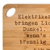 Mr. & Mrs. Panda Bambus - Schneidebrett Spruch Elektriker Lichtbringer