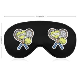 Soft Travel Sleep Eye Mask, Compact Lightweight Accessory for Travel and Daily Use - Tennis Ball Sport Sleep Mask