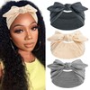STGDAK Wide Headbands for Women Knotted Headband Bandanas Elastic Bow