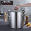 Verdeho 304 stainless steel food storage containers with lids lock