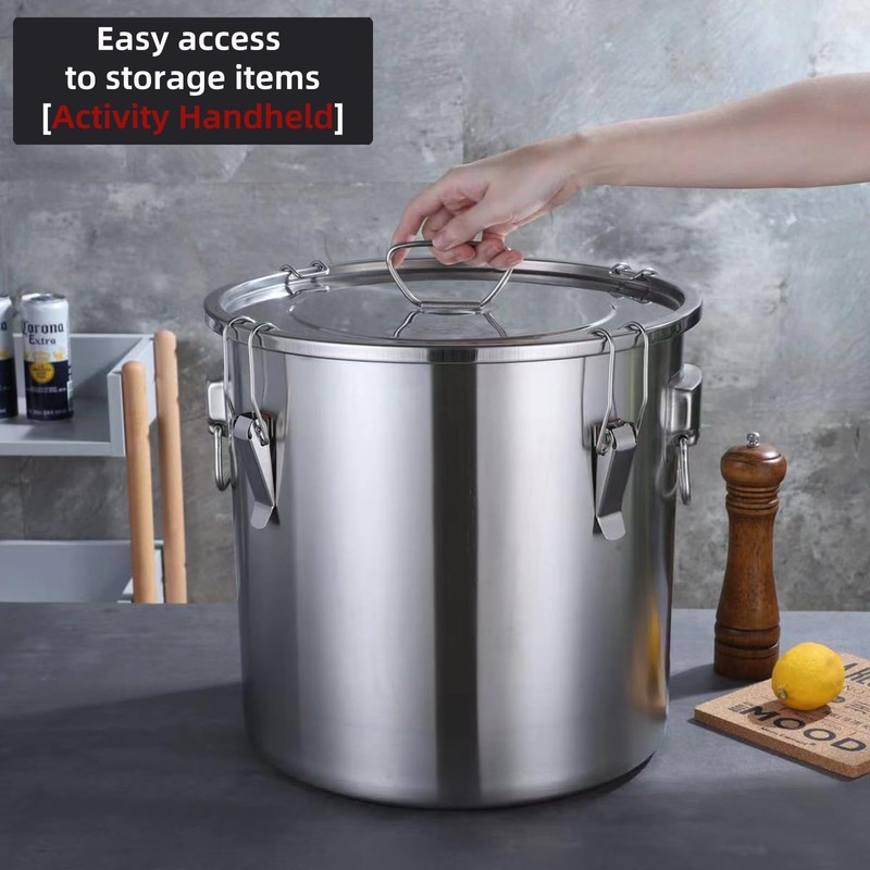 Verdeho 304 stainless steel food storage containers with lids lock