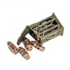 Cusdie 7-Die Bullet-Shaped Metal Dice Set DND Dice Set in