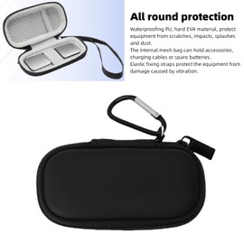 Bewinner Hard Shell Travel Case for Kardia Mobile 6L/1L EKG, Compact PU EVA Water Proof Storage Bag with Strap, Mesh Pocket & Zipper for ECG Monitor Accessories