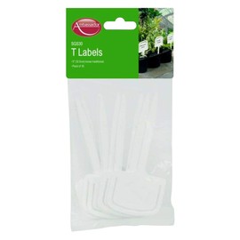 Pack of 10 plastic reusable T shaped plant labels